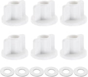 Set di montaggio per toilette 6 pezzi M6 con filo | Sostituzione per hardware di toilette | Montaggio di cerniere per toilette top