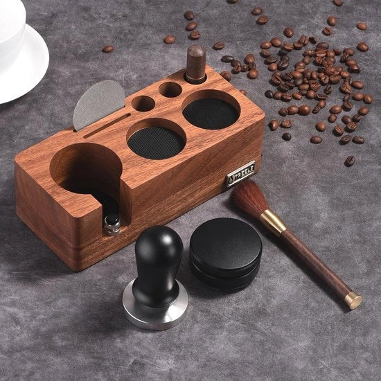 Stazione per tamping del caffè - Organizzatore 6 in 1 per caffè