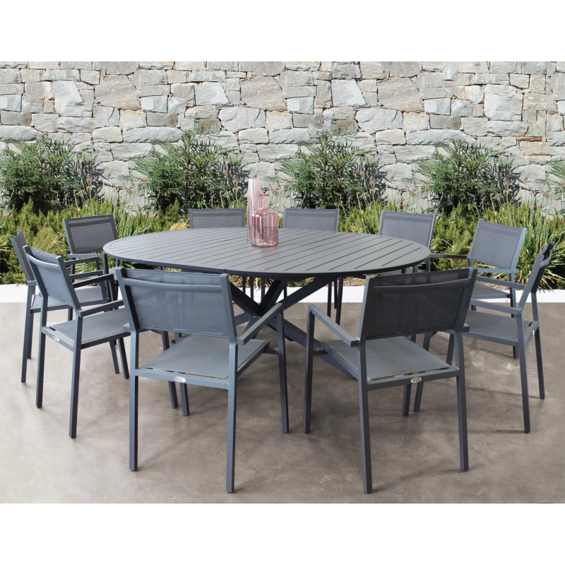 TAVOLO ROTONDO CAMELOT ALLUNGABILE 150/200 X 150