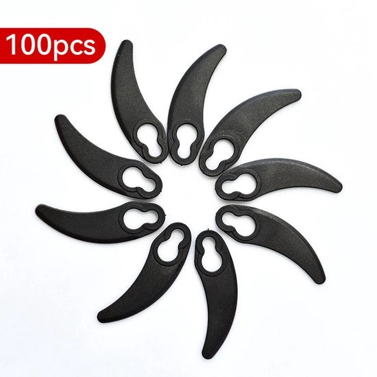 100 pezzi falciatrice a spinta lama in plastica lama in plastica Adatta per Challenge 1100W Hover