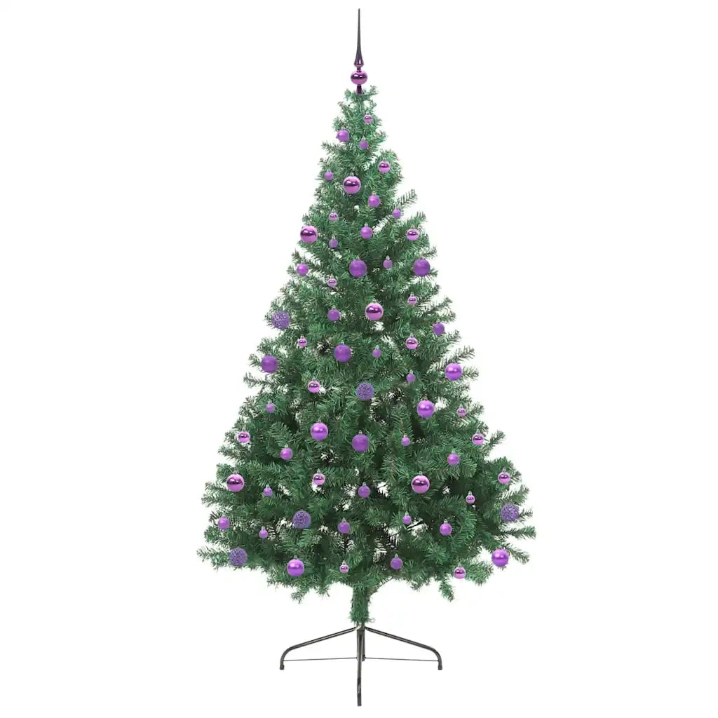 Albero di Natale | Decorazioni natalizie artificiale con luci integrate Verde 210 cm