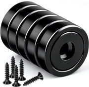 Magnetici forti neodymium con foro a vite - 10 kg - 20 mm - 5 pezzi