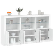 Credenza con Luci LED Bianca 181,5x37x100 cmcod mxl 109856