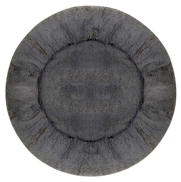 AIO FACTORY Letto per cani impermeabile Shaggy Bed grigio scuro da 40 cm