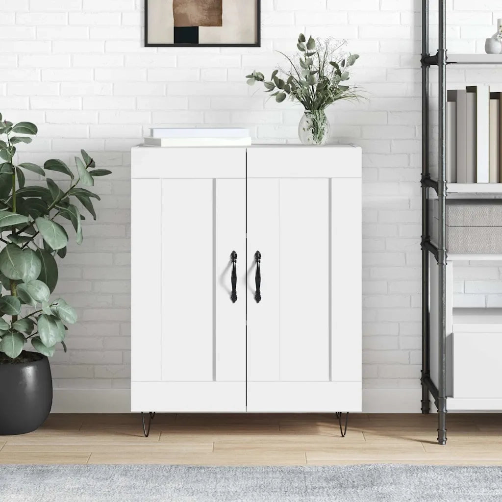 Credenza-Buffet-Armadio da cucina Bianca 69,5x34x90 cm in Legno Multistrato 731643