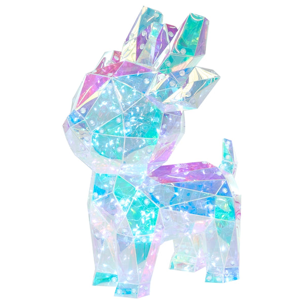 Decorazione LED multicolore PET Renna Accessorio stagionale Decorazione per la casa con luci