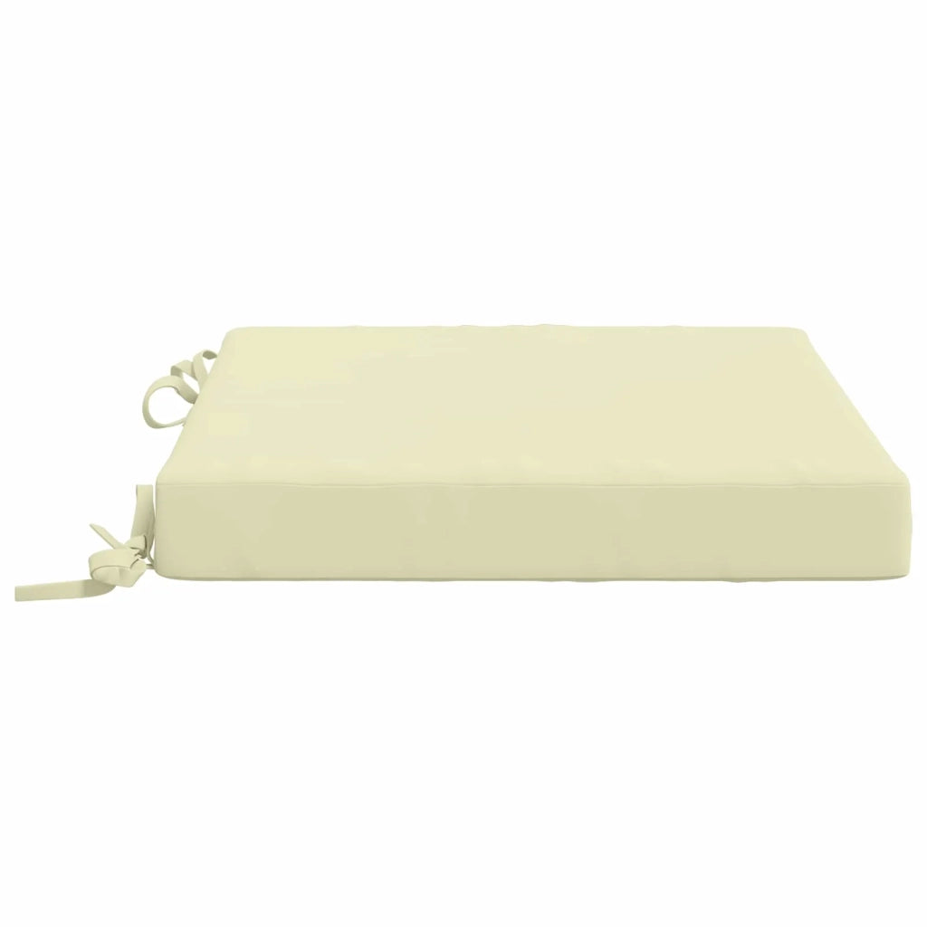 Cuscini per Sedia in 4 Pezzi SOEST 4 pz 100% Poliestere Crema 944399