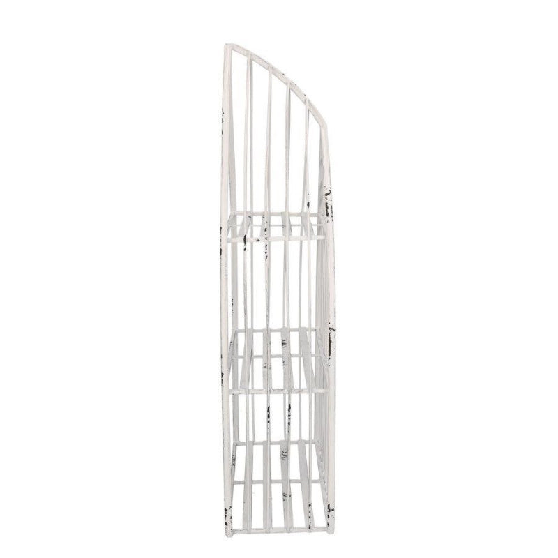 Mensola metallo bianco 3 piani cm 29x12h55