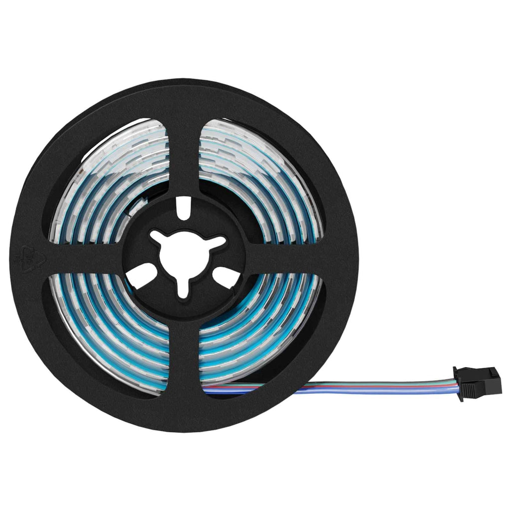 Set di 4 strisce LED dal design moderno 95 x 0,8 x 0,3 cm basso consumo energetico atmosfera accogliente plastica nera 02_0056345