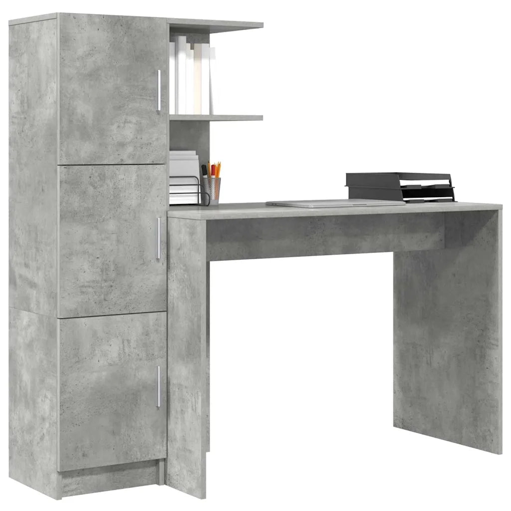 Scrivania 2 pcs Grigio cemento 3337292