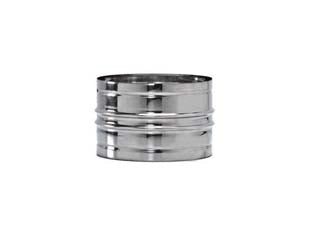 RACCORDO PER TUBO ACCIAIO INOX M/M 304 MONOPARETE SPESSORE MM.0,5- - MM ø mm.80 - 1 pezzi