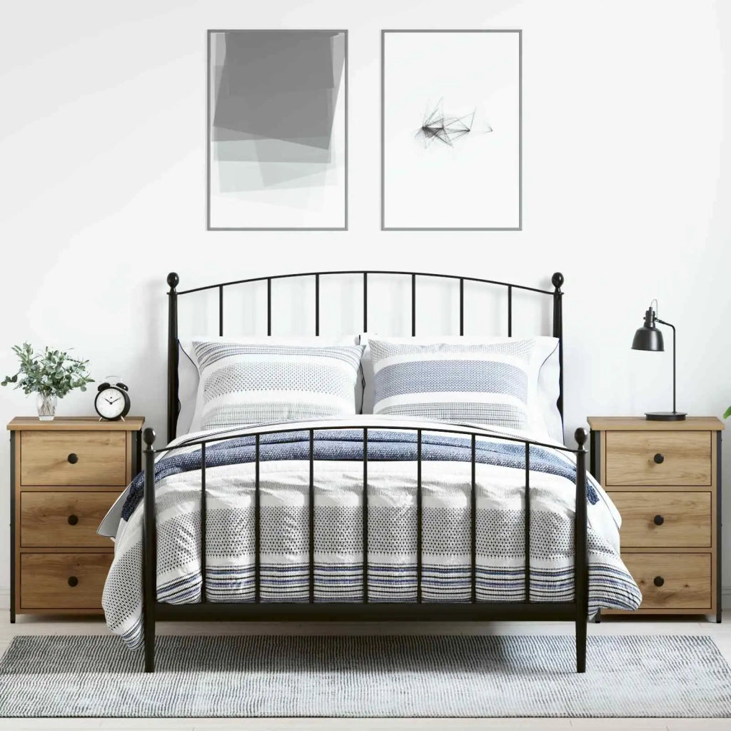Armadio da Notte con cassetto 2 pcs Marrone 40 x 36 x 60 cm 871260