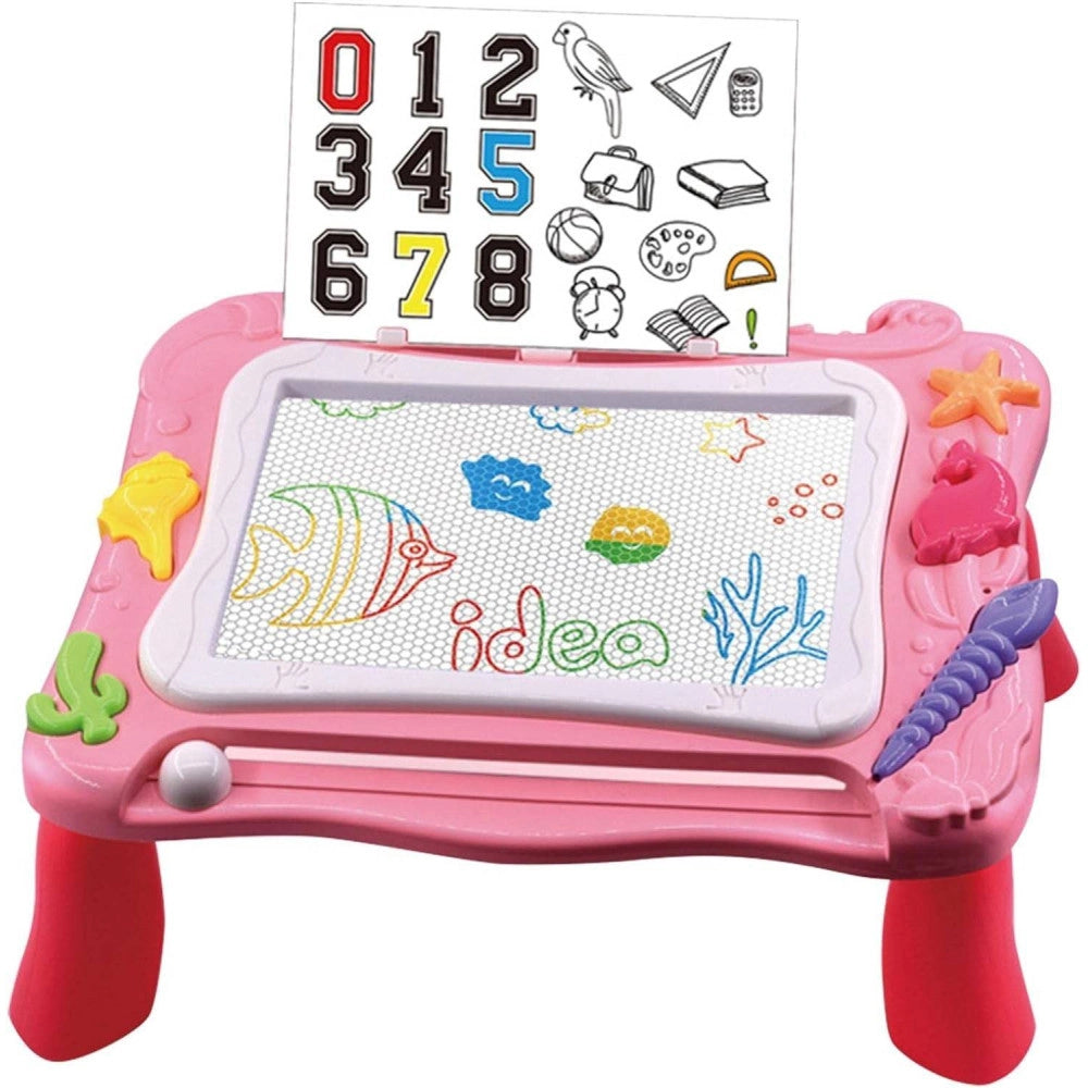 Trade Shop - Tavolo Da Disegno Magnetico Per Bambine Lavagnetta Cancellabile Gioco Educativo -