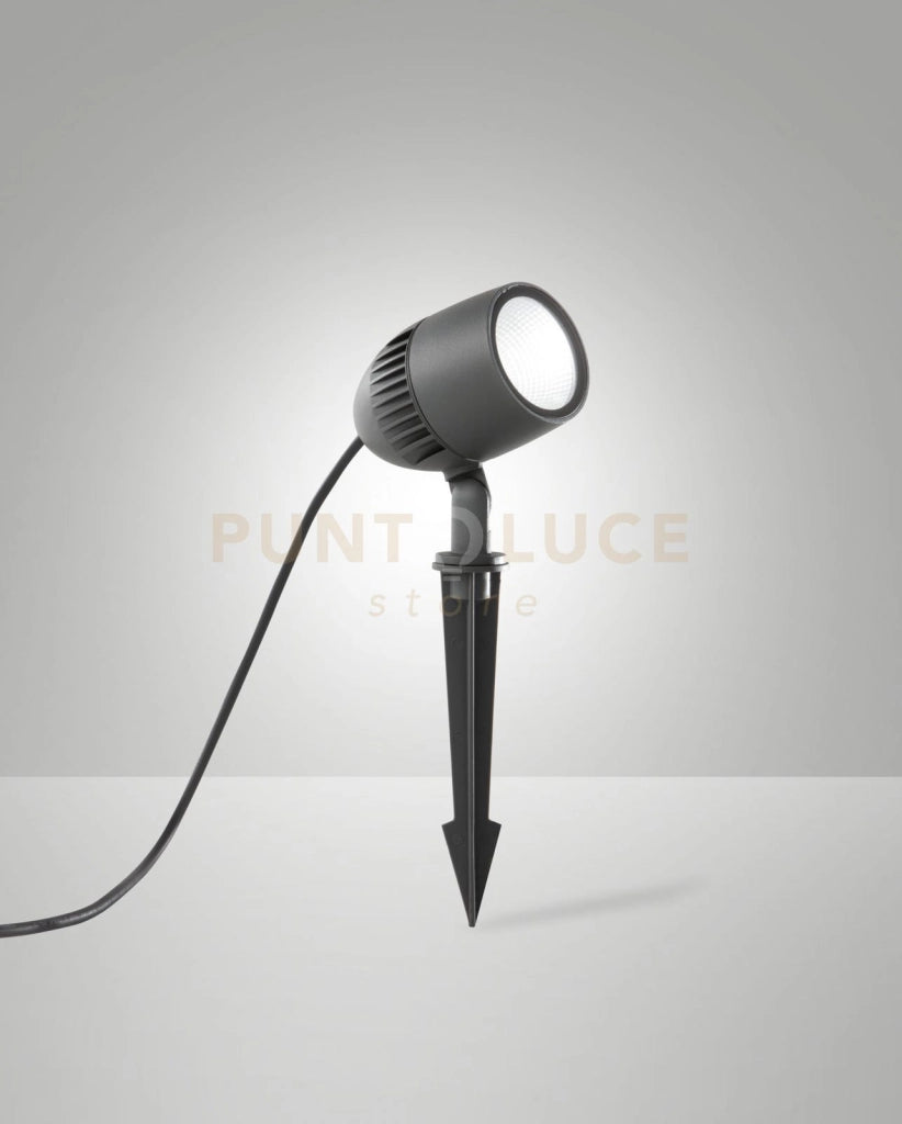 BORIS LUCE CON PICCHETTO DA GIARDINO GRIGIO SCURO A LED 8W 3000K 700LM