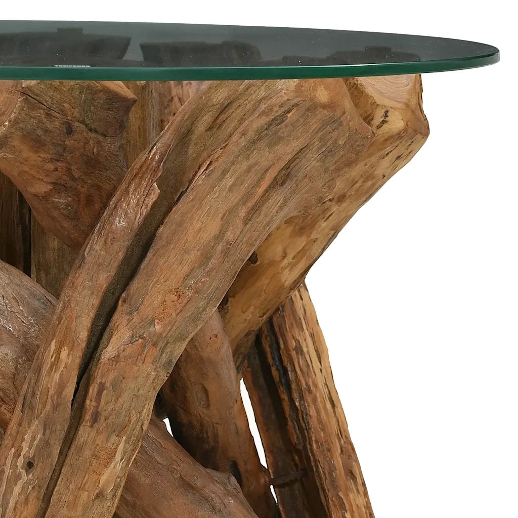 Tavolino da CaffÃ¨ in Legno di Teak Massello 60 cm