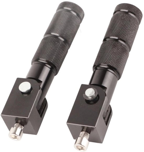 Pedale Inclinabile a 90 Gradi - Materiale in Alluminio - Piatto a Dischetta Circolare - Pedali Universali da 8 mm - Leggero - Progettazione Professionale - Supporto per i Piedi