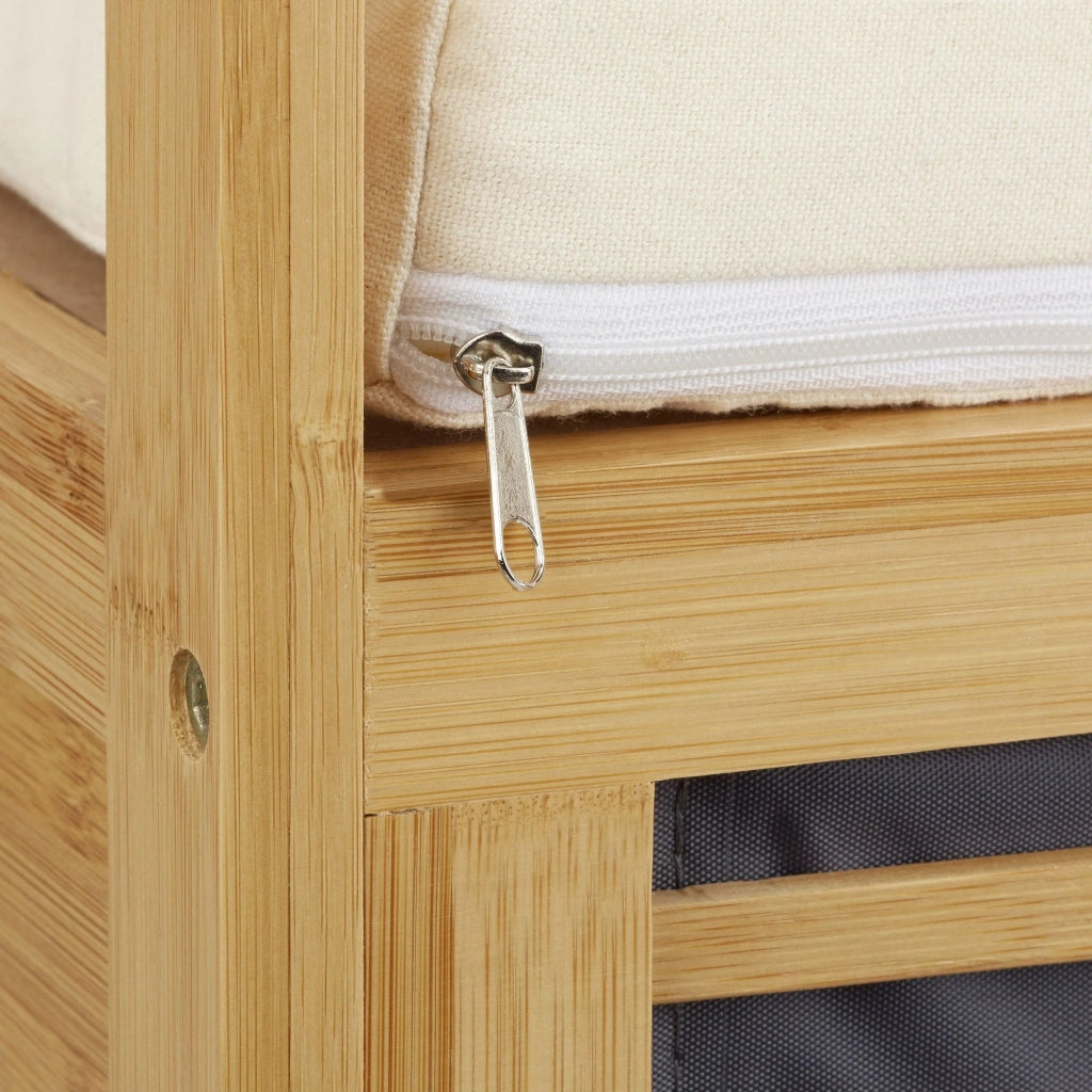 Panca contenitore in legno di noce seduta cassapanca contenitore scarpiera con cuscino 3013008