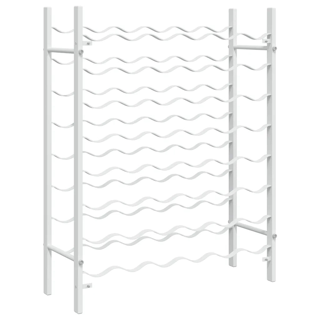 Portabottiglie per 48 Bottiglie Bianco in Metallo CFW3354720
