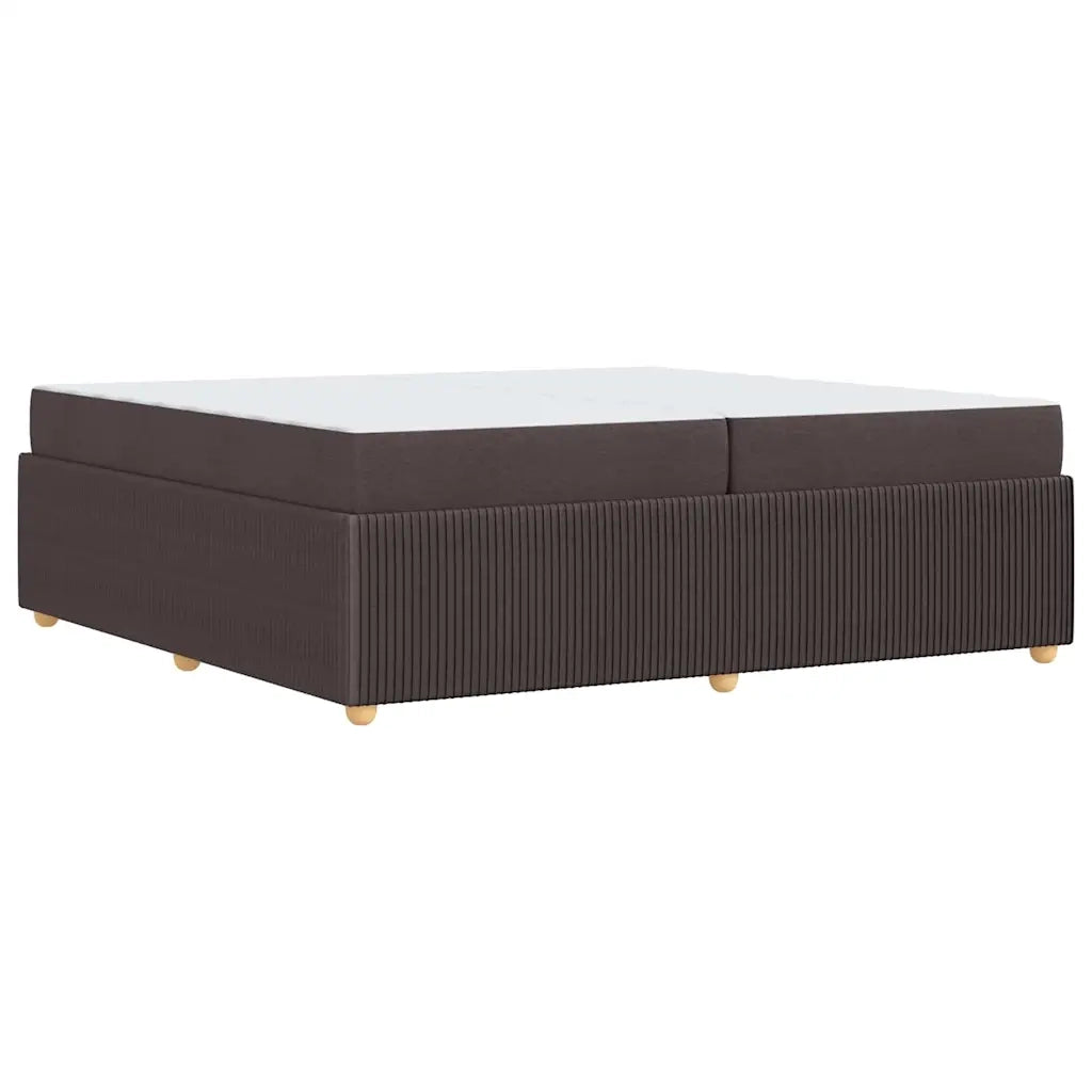 vidaXL Struttura letto con materasso Marrone scuro 200 x 200 cm