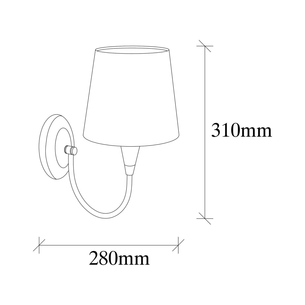 Lucoli, Lampada da Parete Attacco e 27 max 40 w, Bianco