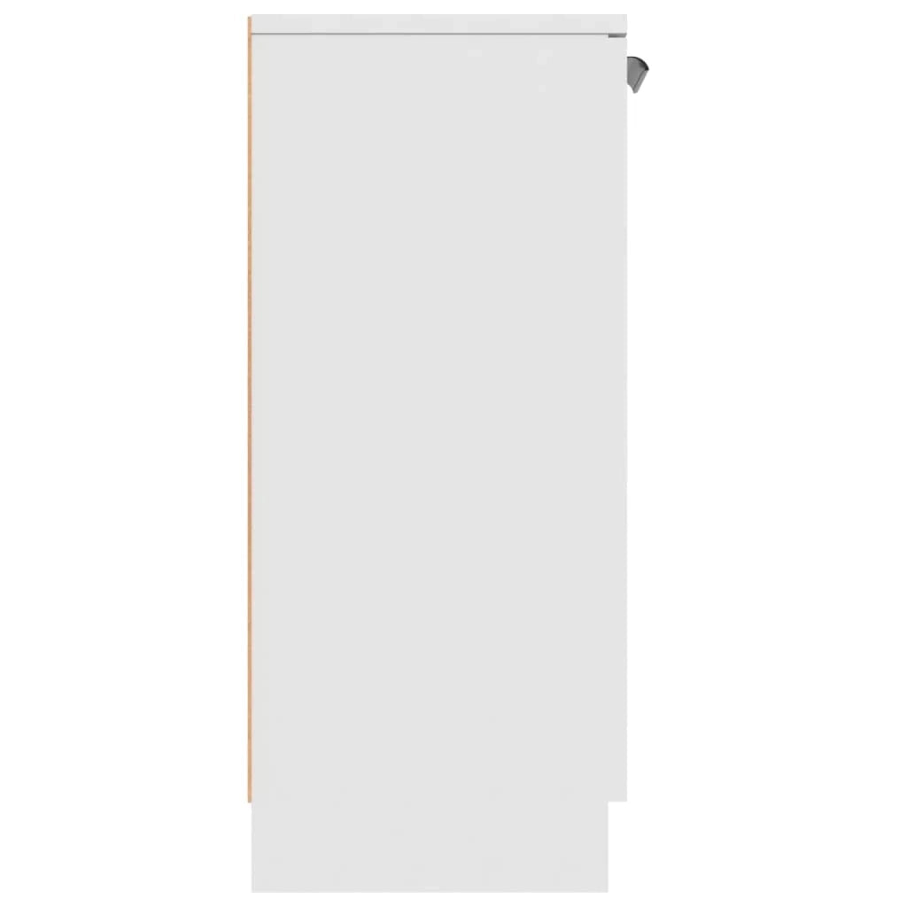 Buffet credenza cassettiera armadio mobile contenitore organizer per cucina soggiorno salotto 60 x 30 x 70 cm legno ingegnerizzato bianco 02_0030330