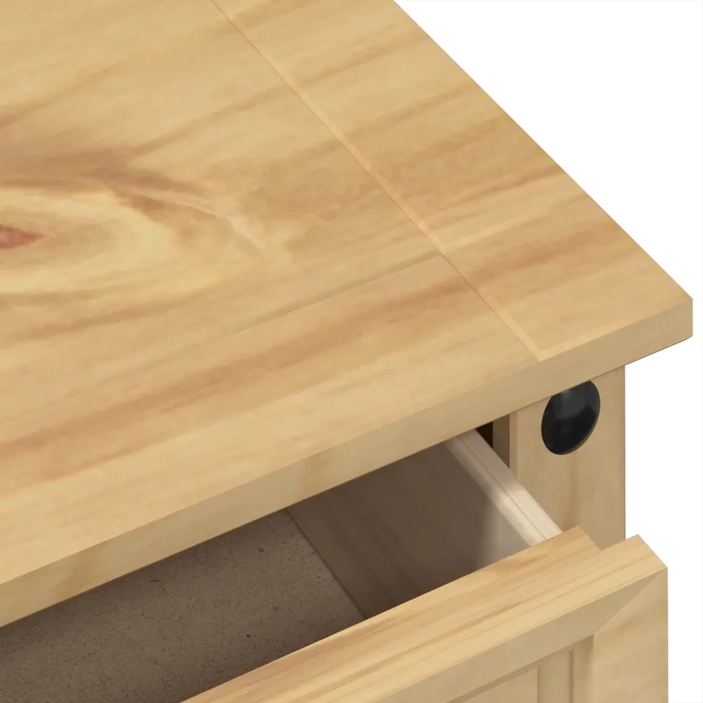 Cassettiera Corona 80x40x89 cm in Legno Massello di Pino 4005673
