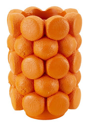 Vaso Orange Ø19x28 cm in Resina Arancione