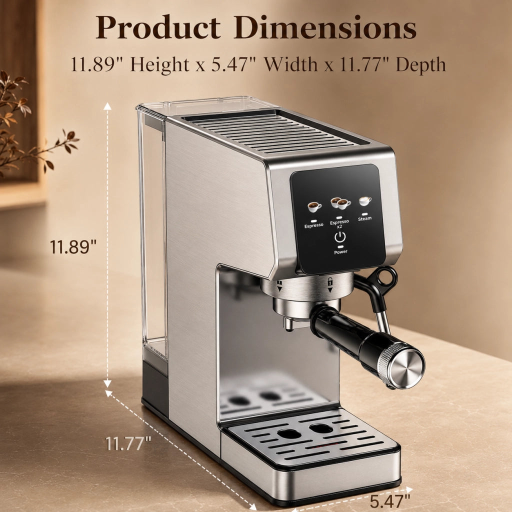 Macchina per caff¨¨ espresso ¨C zephmum ¨C 1350W touchscreen 1.2L