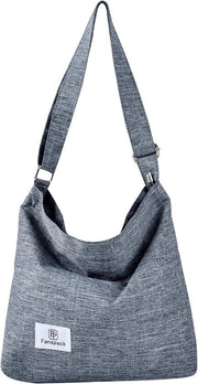 Borsa a Spalla per Donna in Canapa con Tasche per Schiena e Maniglia in Canapa Borsa a Spalla per Donna in Canapa con Tasche per Schiena e Maniglia in Canapa