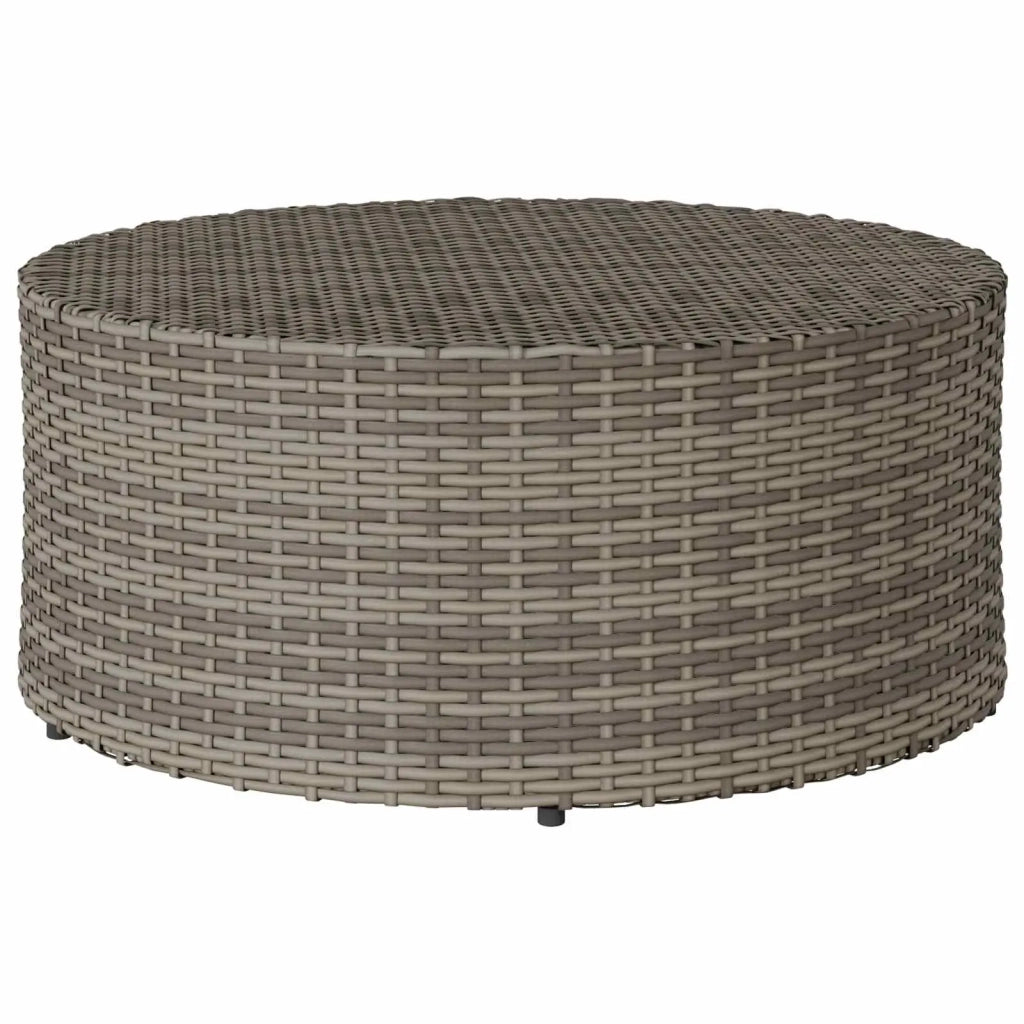 Tavolino da caffè da esterno Grigio Ø 68 x 30 cm polyrattan 42026920