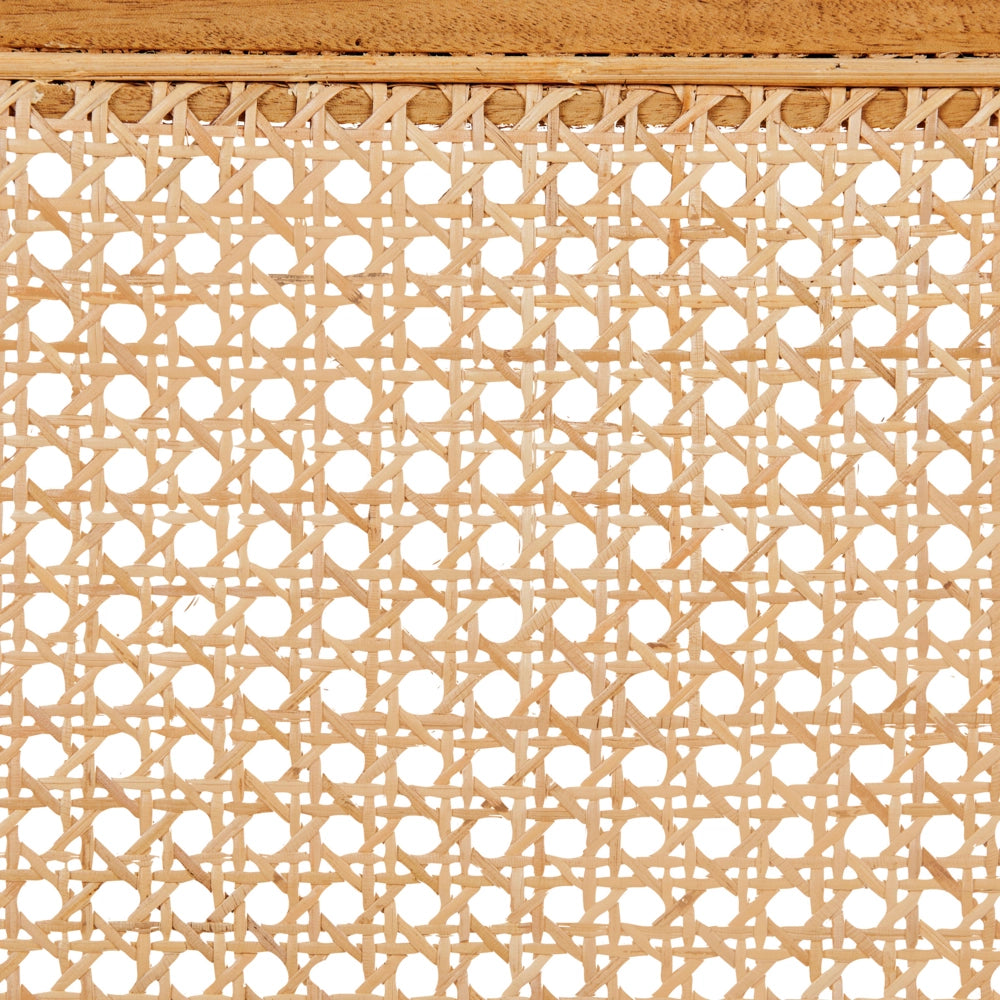 Sedia da pranzo naturale mogano legno chiaro rattan schienale minimalista soggiorno sala da pranzo
