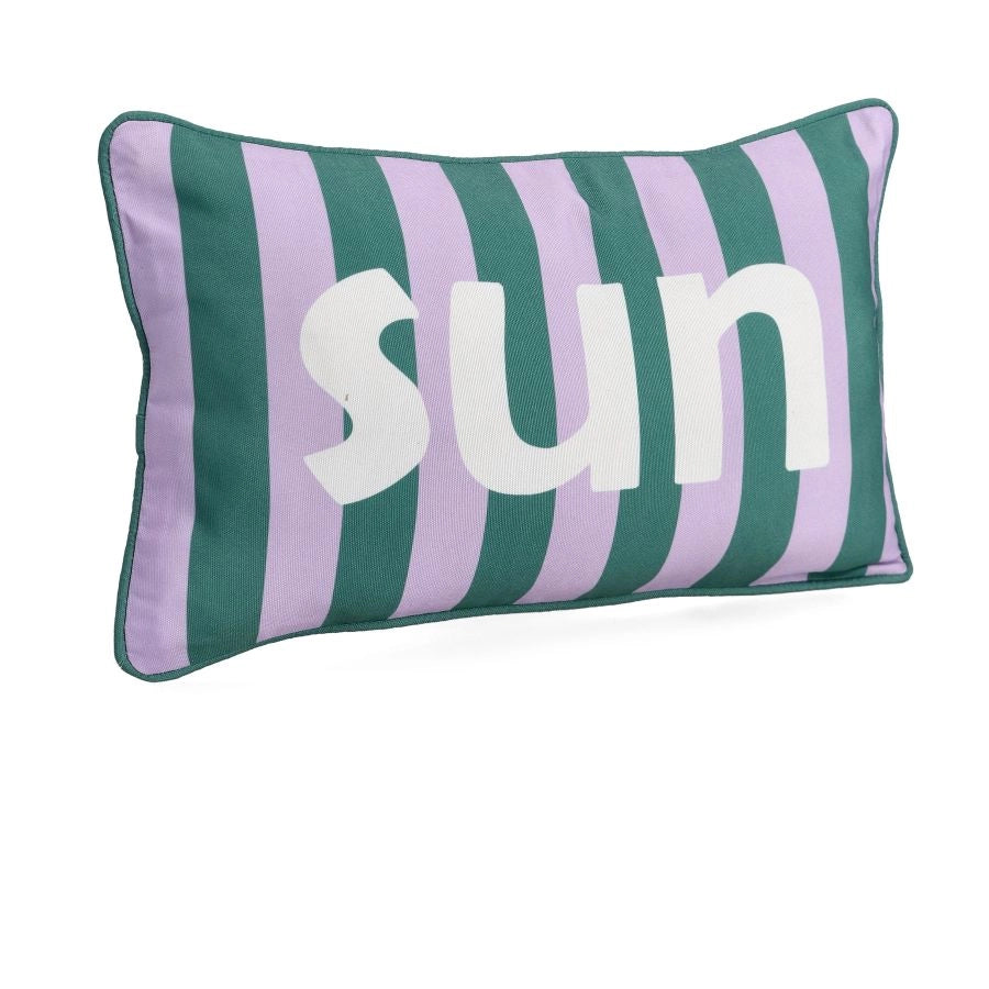 CUSCINO ARREDO SUN VERDE VIOLA 30X50 POLIESTERE SFODERABILE CON CERNIERA