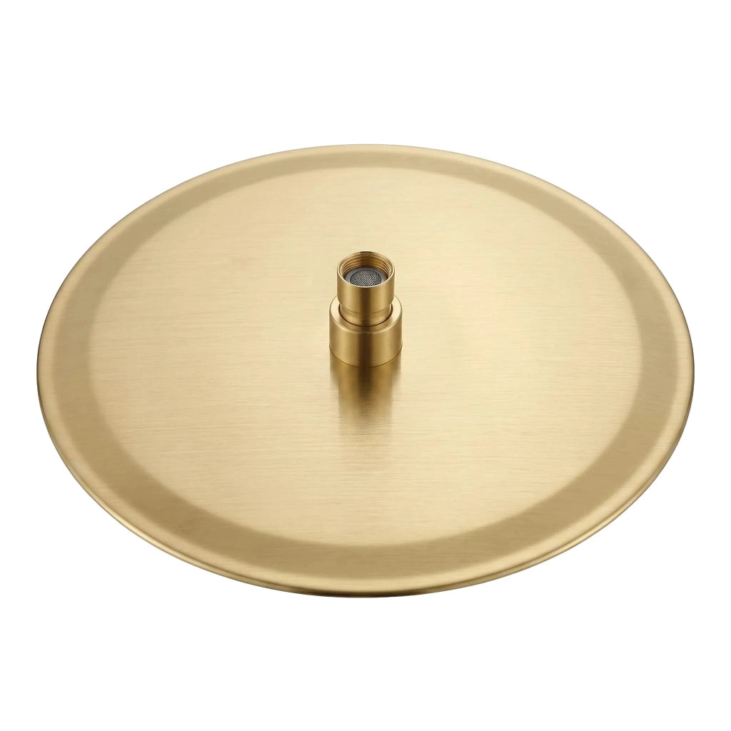 Soffione Doccia Rotondo Rea Js-p014bg 30cm Brush Gold