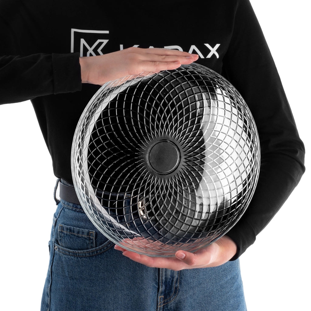KADAX Set di 2 piatti piani da 30 cm, piatti grandi in vetro rotondi e piatti