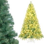 Albero di Natale Artificiale 180/225 cm, Albero di Natale con 250/550 Luci LED e 688/1300 Punte di Rami, Christmas Tree con 8 Modalità di Illuminazione, per Casa, Ufficio (Verde, 225 cm)