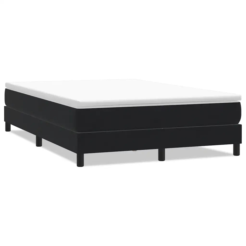 vidaXL Giroletto a Molle senza Materasso Nero 160x210 cm in Velluto