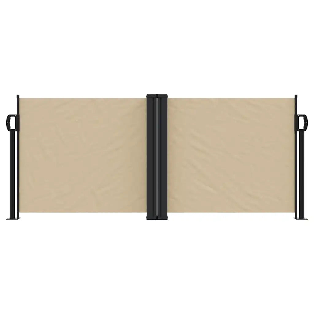 Tenda da Sole Laterale Retrattile Beige 100x600 cm