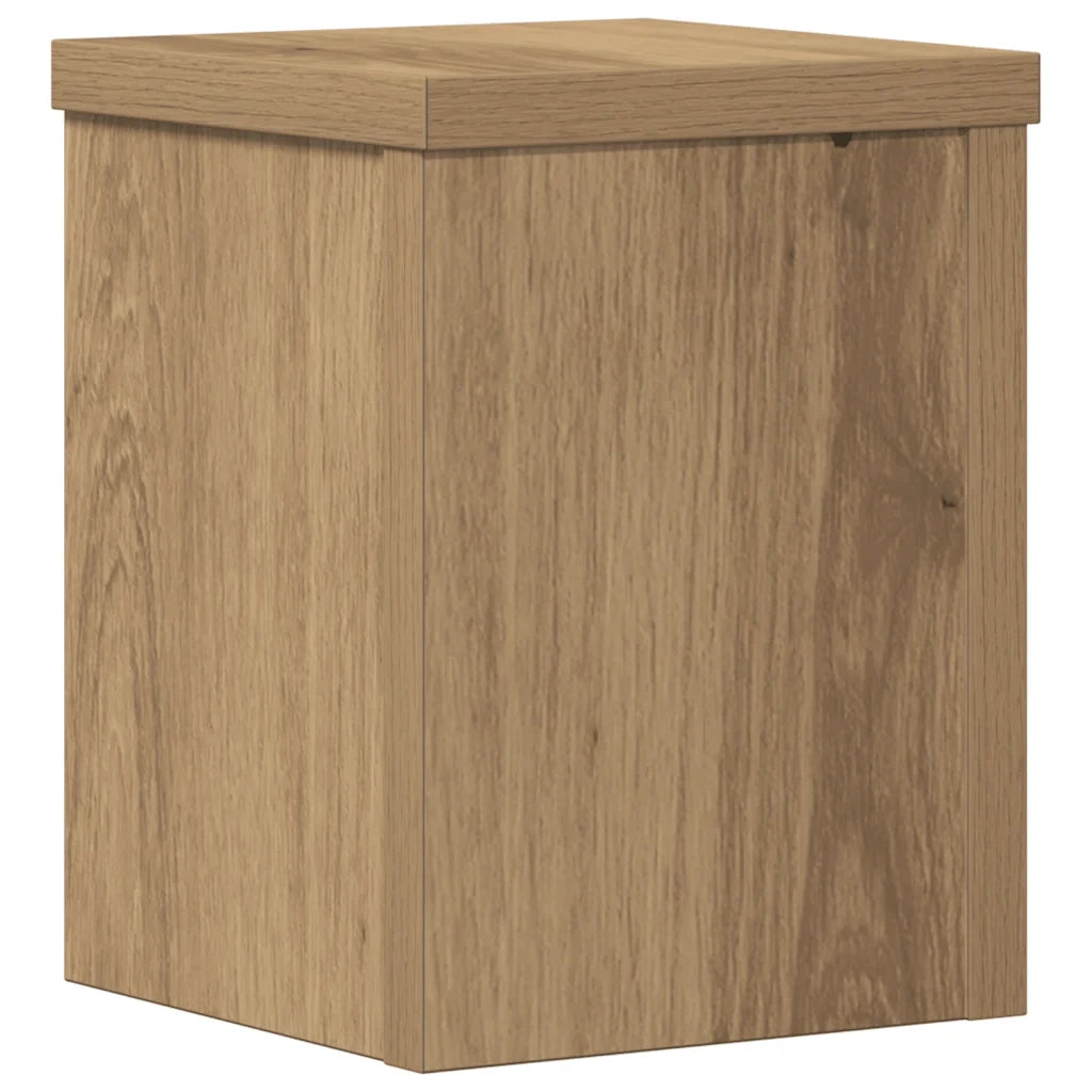 Supporti per Piante 2 pz Rovere 15x15x20 cm in Multistrato 852896