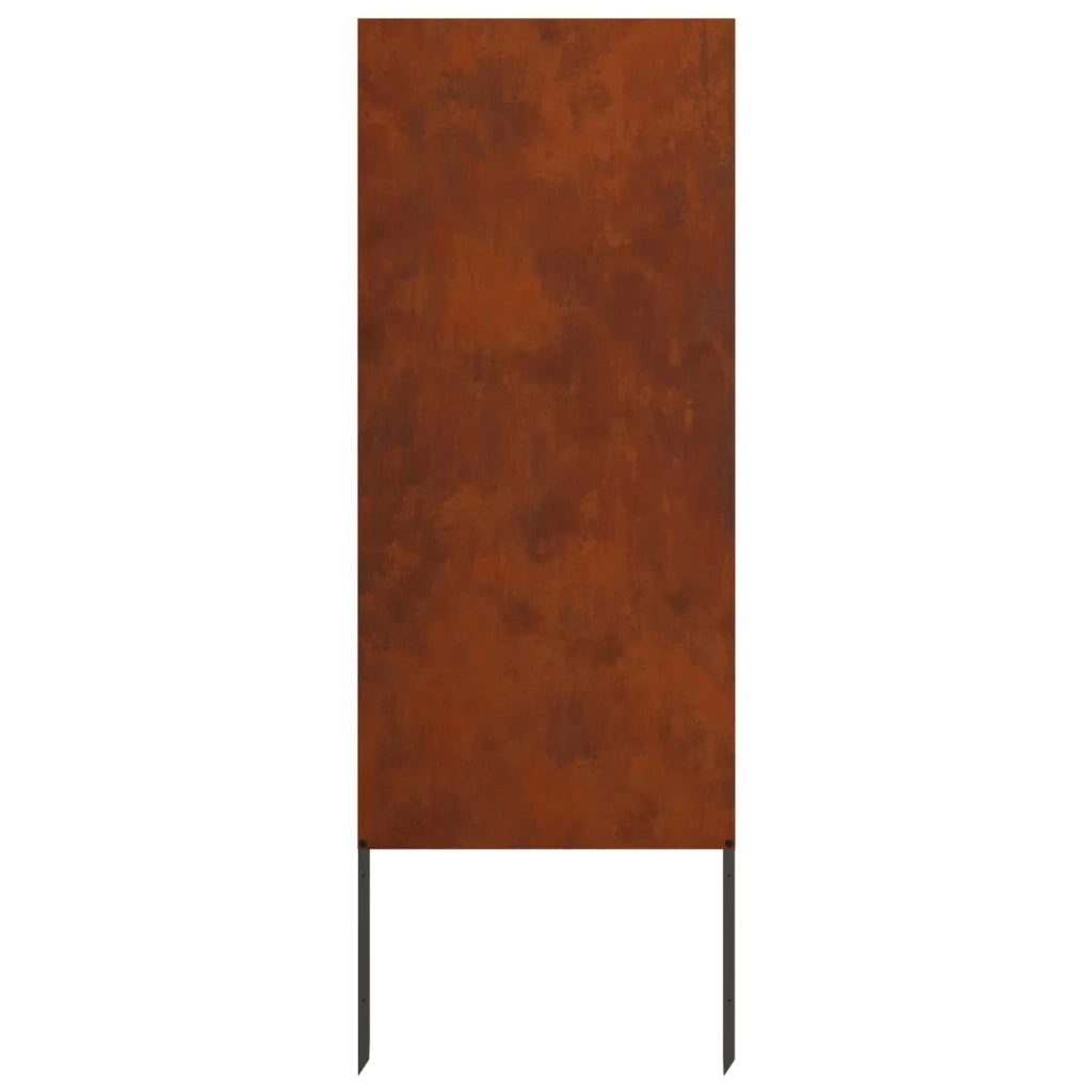 Schermo per privacy in giardino Traforo Ruggine 50 x 140 cm 876293