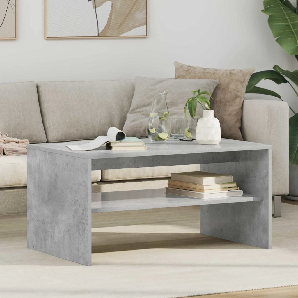 Tavolino da salotto | Tavolino da caff¨¨ | Tavolino da Soggiorno Grigio cemento 80 x 50 x 40 cm