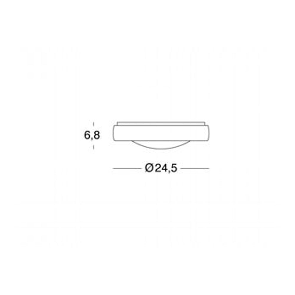 Plafoniera Esterno Moderna Loft Alluminio E Termoplastica Grigio Led 13W 4000K