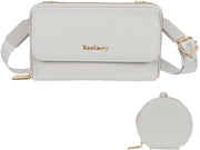 Borsa da Spalla Donna - Borsa Multifunzionale - Materiale PU - Borsa da Spalla a Tracolla - Grande Capacità - Impermeabile e Pratica - Borsa a Mano