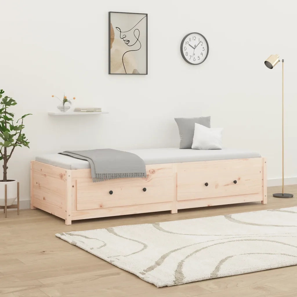 Dormeuse 75x190 cm 2FT6 Small Single in Legno Massello di Pino cod mxl 58974