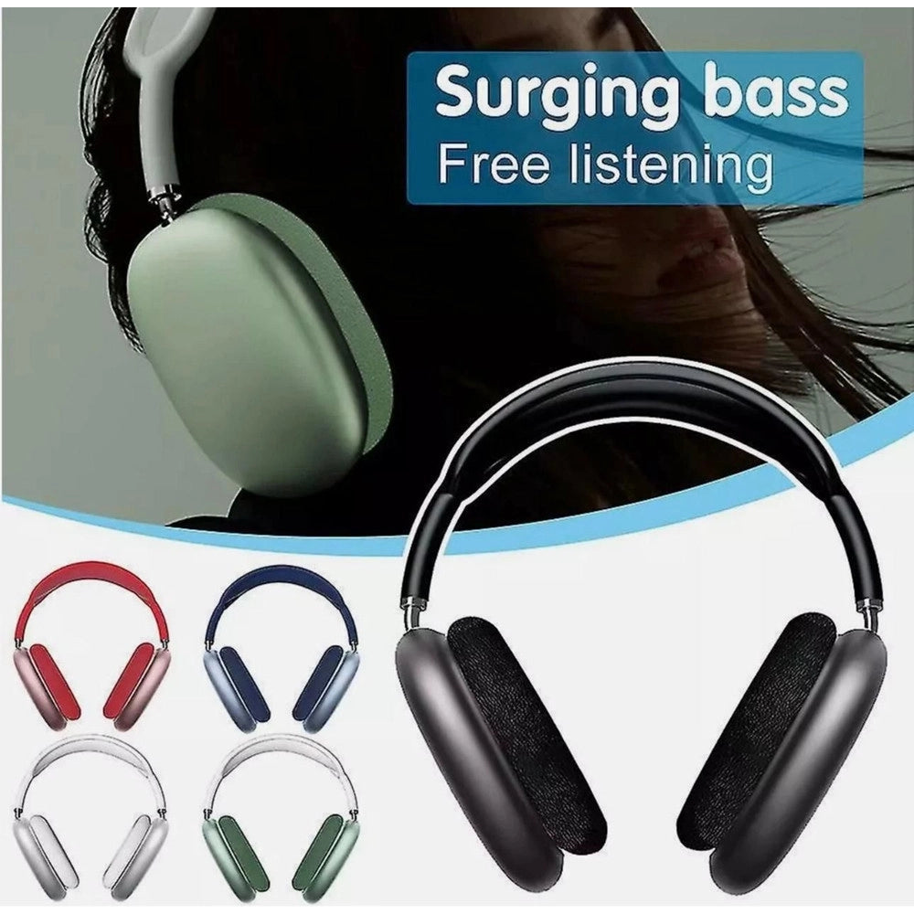 Trade Shop - Cuffie Bluetooth Wireless A Padiglioni P9 Ricaricabili Microfono Senza Fili Pc Smartphone -