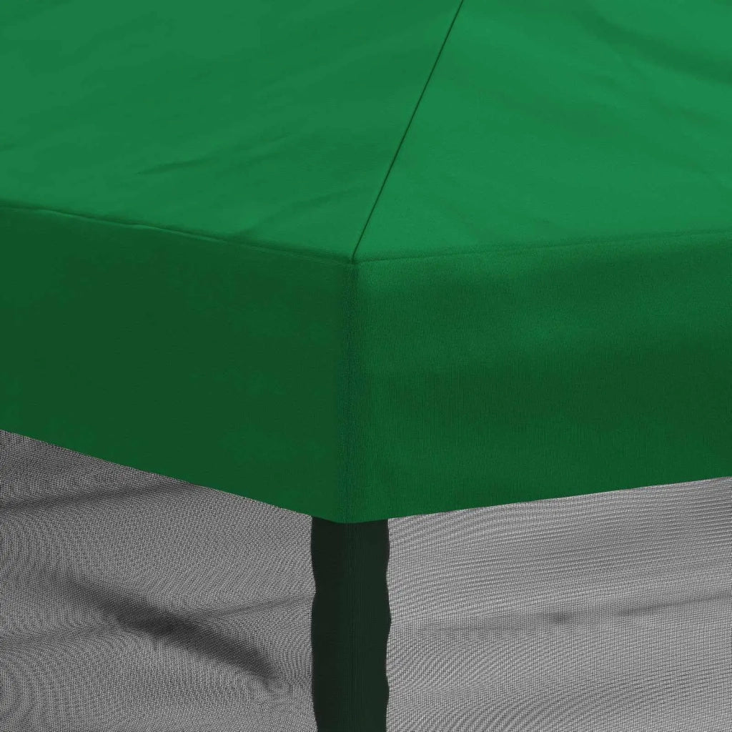 Copertura Gazebo con Pareti Laterali 6 x 3 m Verde Poliestere 900414