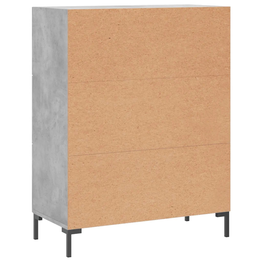 Credenza-Buffet-Armadio da cucina Grigio Cemento 69,5x34x90 cm in Legno Multistrato 462228