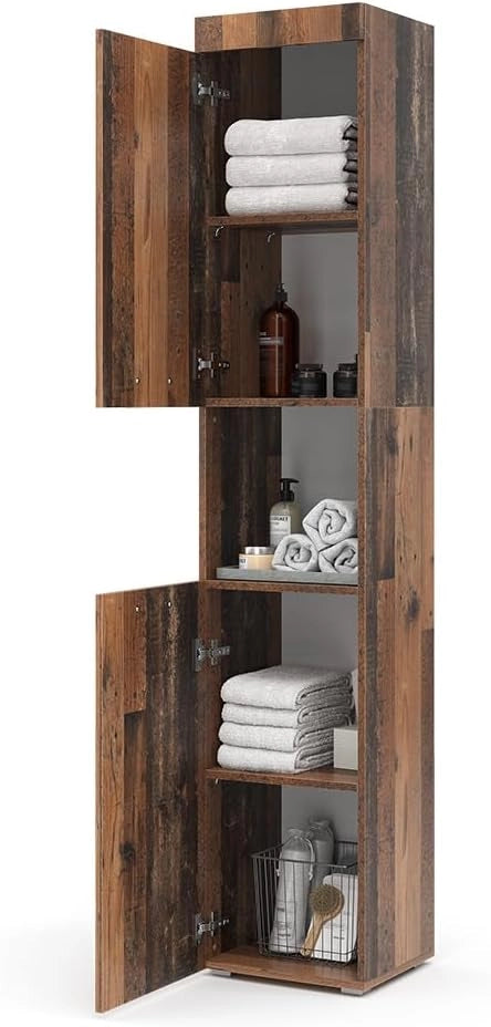 Armadio per il bagno Luna, Oldstyle, 37 x 190 cm