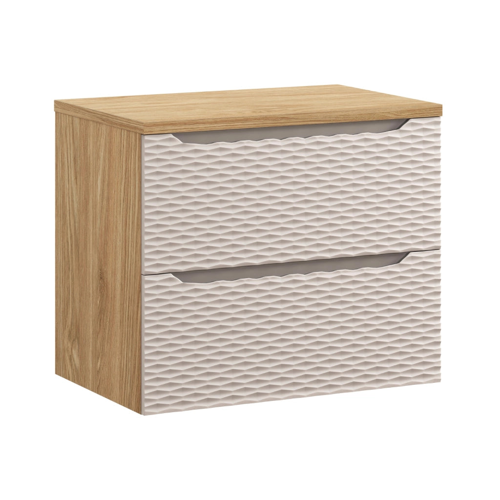 Set mobili bagno 70 cm con piano Ocean Beige 70 x 1401 x 46 cm