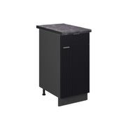 Mobiletto base per cucina Fame-Line Nero rigato/Antracite 40 cm, PL Antracite Vicco