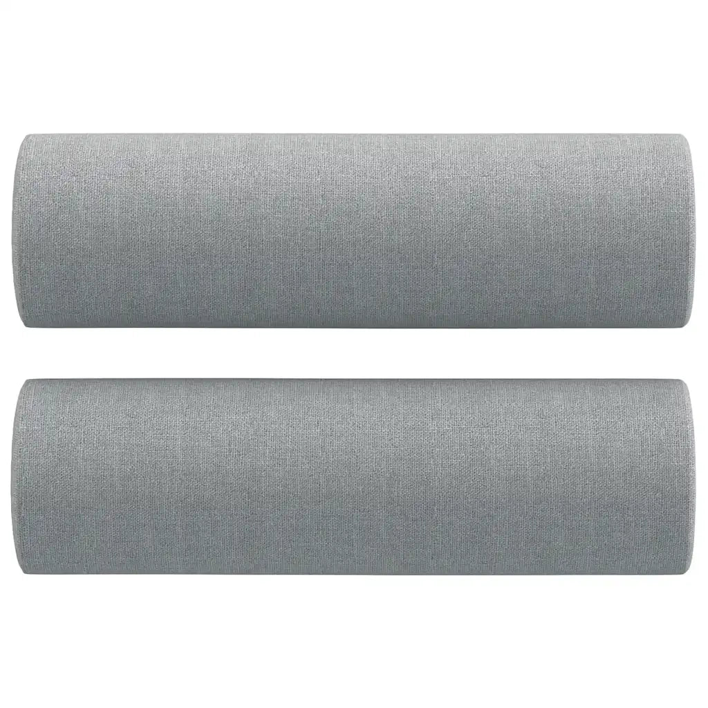 Cuscini Decorativi 2 pz Grigio Chiaro ?15x50 cm in Tessuto CFW5514610